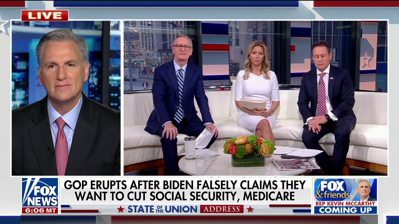 Kevin McCarthy blasts Biden for ‘goading’ GOP with false claims at SOTU: ‘He knew it was not true’