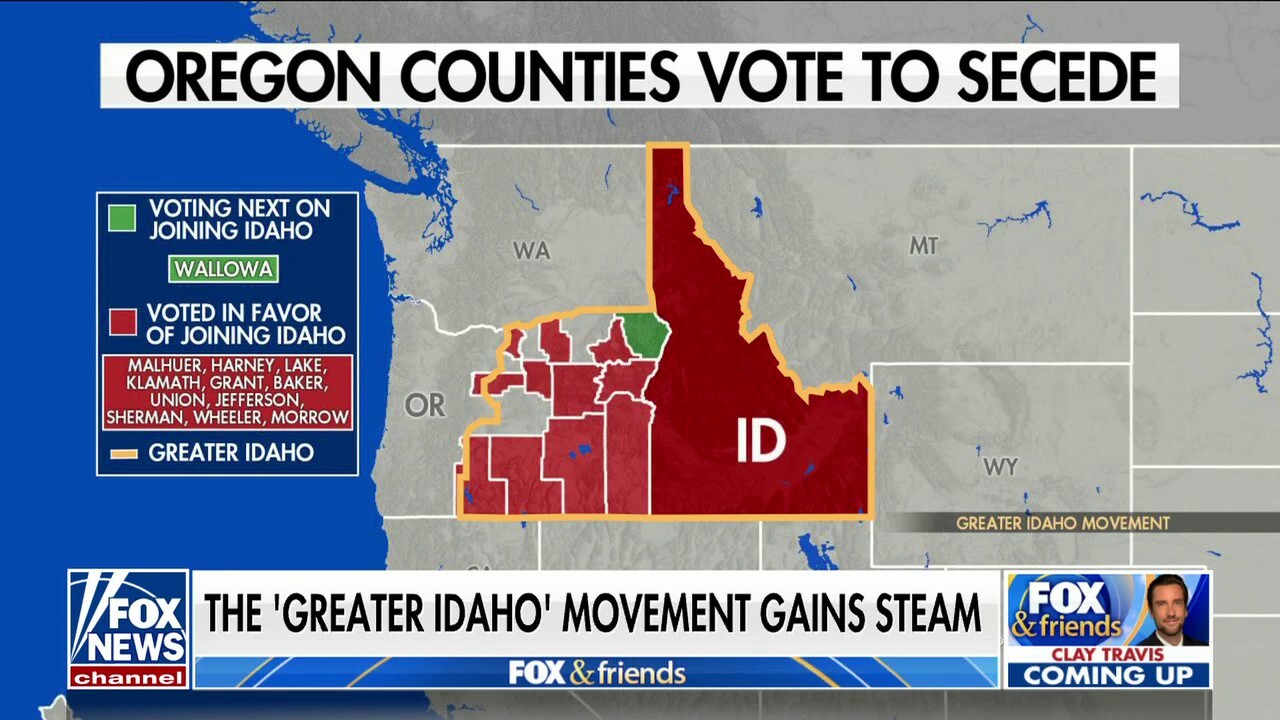 'Greater Idaho' movement gains steam as Oregon counties vote to secede