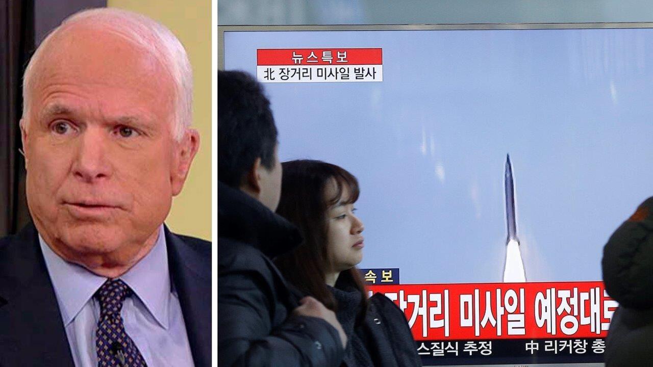McCain: Hold China responsible for North Korea rocket launch