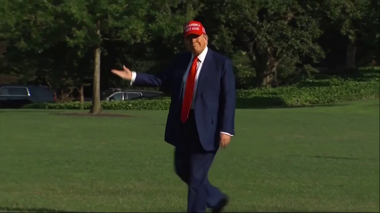Trump takes no questions from reporters en route to National Security Council meeting