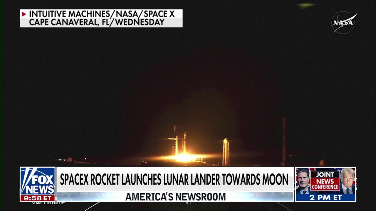 SpaceX launches Falcon 9 rocket towards lunar south pole in search of water