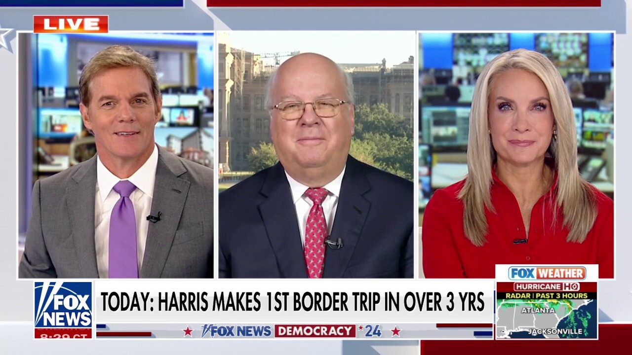 Fox News contributor Karl Rove on Kamala Harris' upcoming visit to Arizona as the border remains a top issue for voters in the swing state.