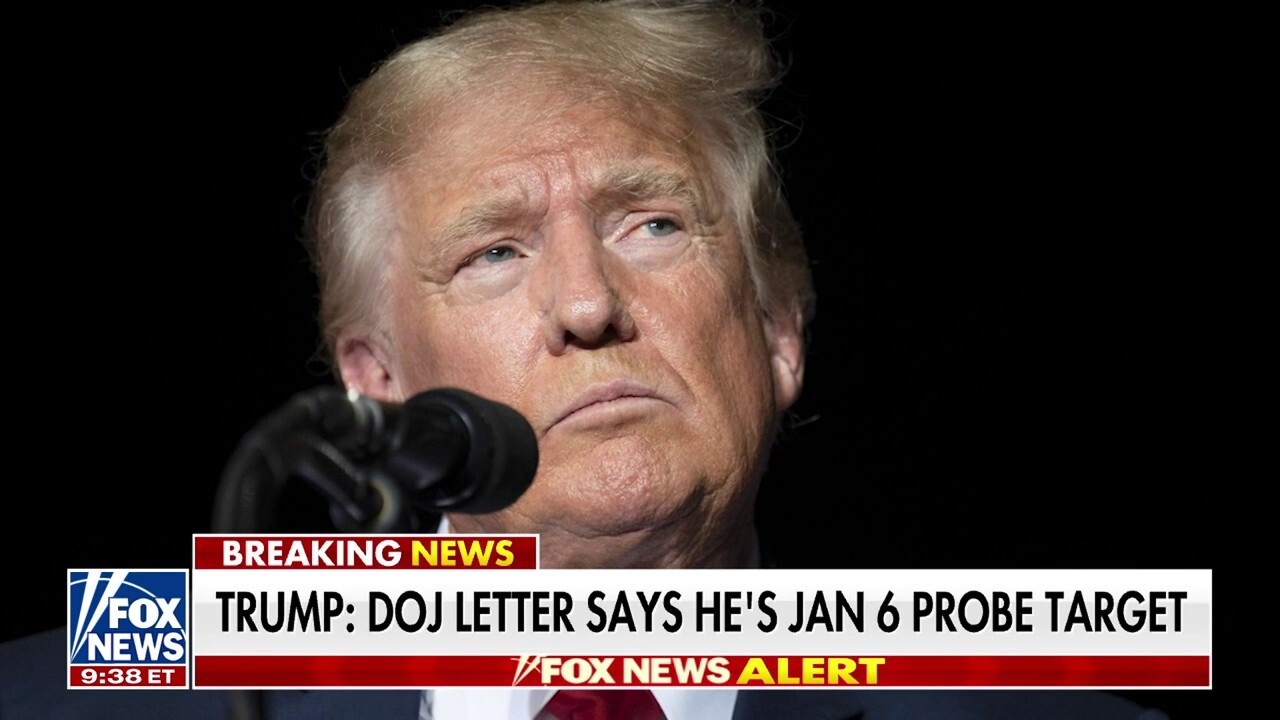 Trump says he is target of DOJ Jan. 6 probe