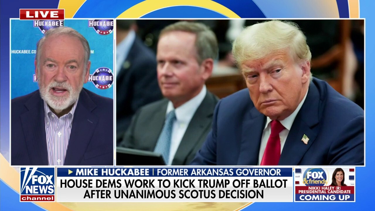 Mike Huckabee slams House Dems for working to remove Trump from ballot: 'Moral depravity'