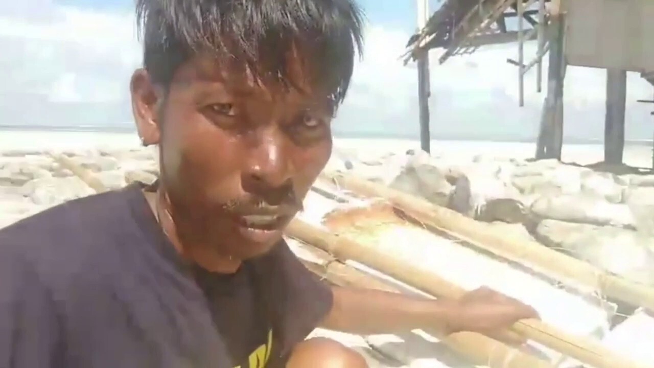 A Filipino fisherman miraculously survived eight days on his sinking boat ‘by eating raw fish and drinking rainwater’.
