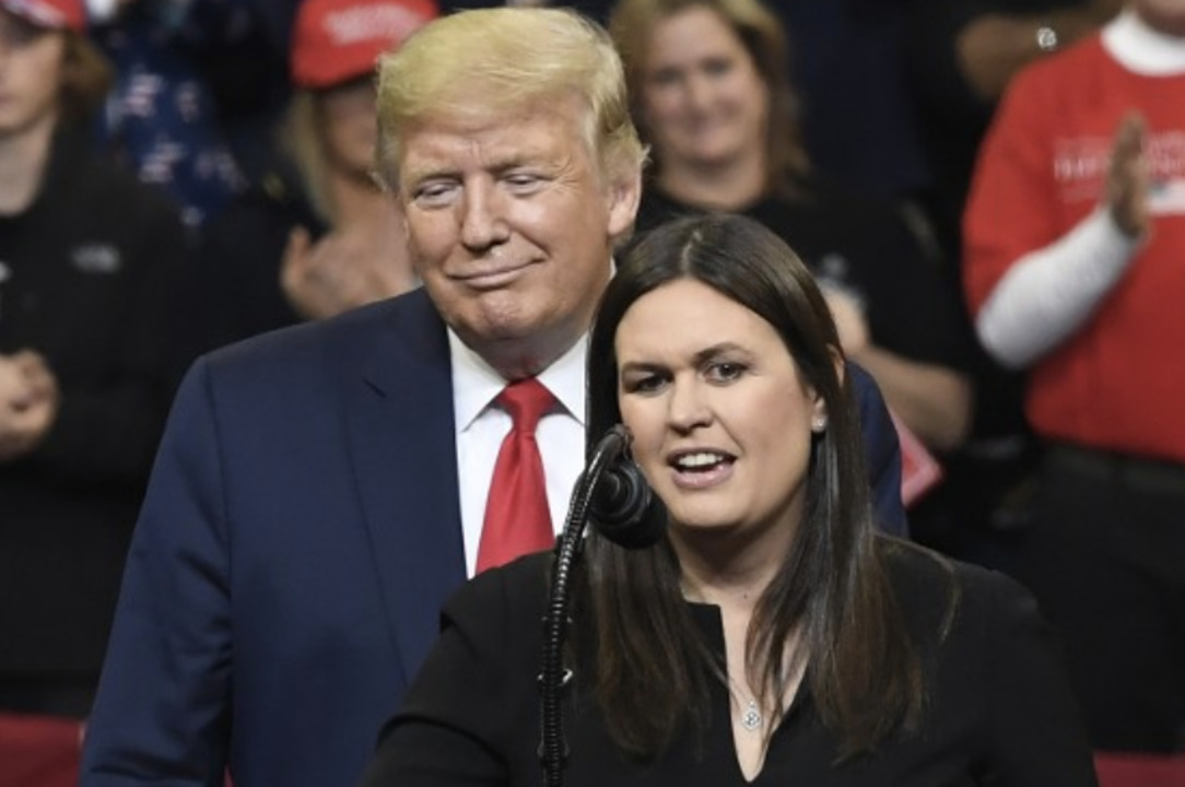 President Trump reportedly reacts with a joke after learning Kim Jong Un winked at Sarah Sanders