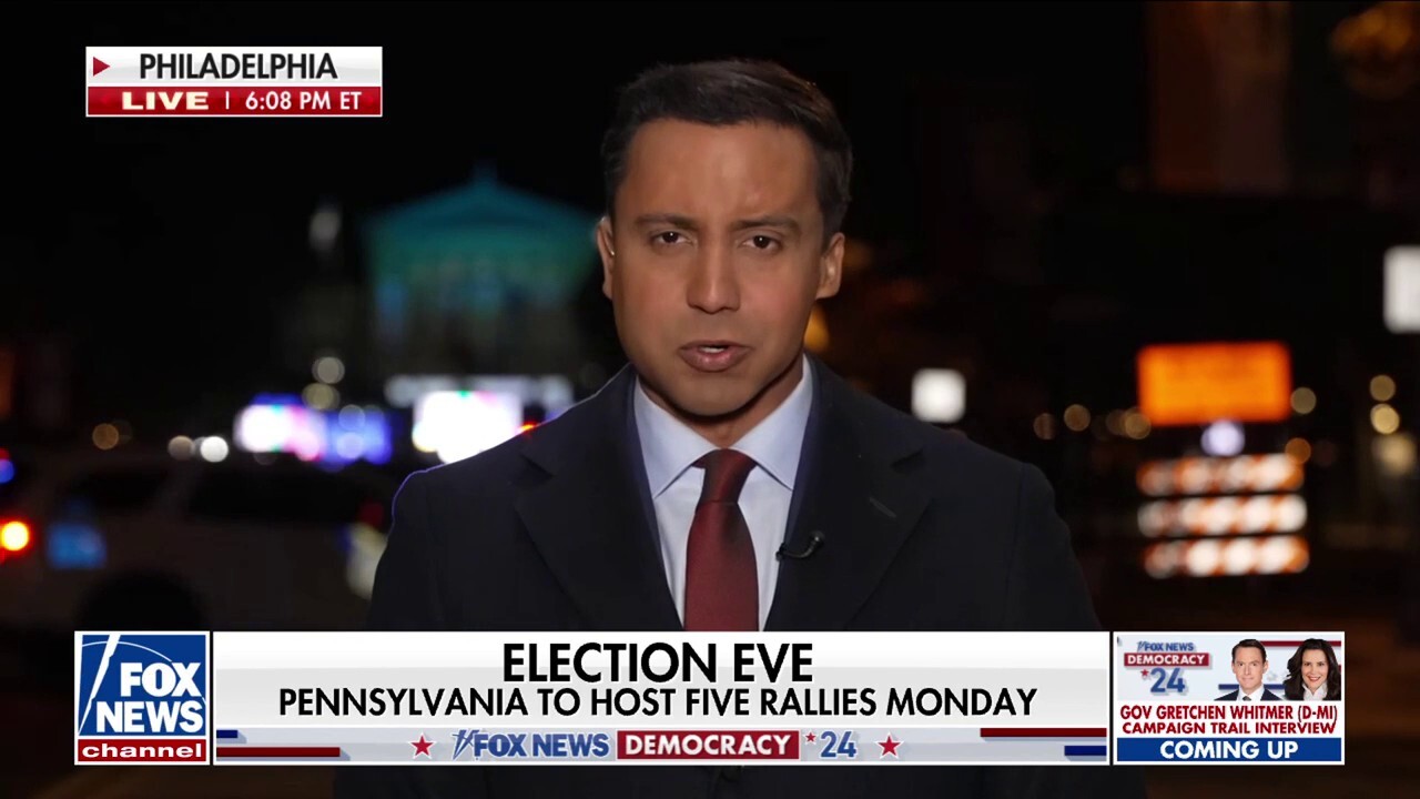 Fox News national correspondent Bryan Llenas has the latest on the five rallies to be held in the Pennsylvania 24 hours before election day on 'Special Report.'