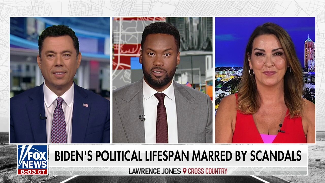 Fox News contributors Jason Chaffetz and Sara Carter join 'Lawrence Jones Cross Country' to discuss President Biden's political career being marred by scandals as Hunter Biden's plea deal falls apart.