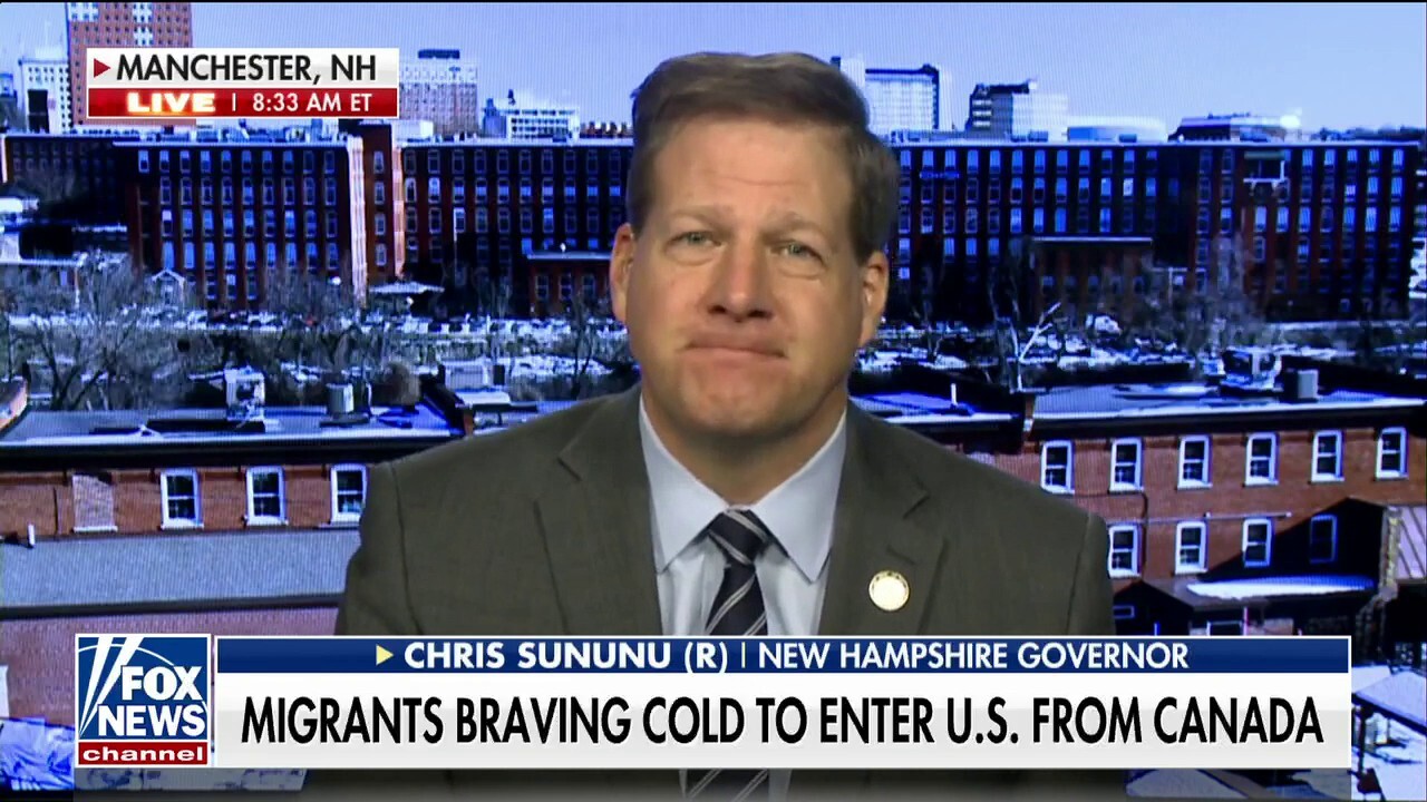 Gov. Chris Sununu, R-N.H., details the growing number of migrant apprehensions along the northern border and across the Swanton Sector under the Biden administration.