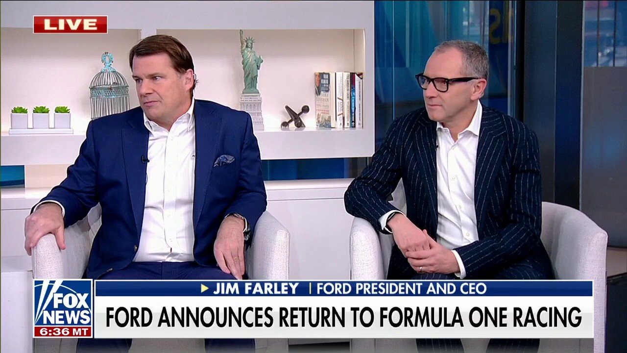 Ford President and CEO Jim Farley and Formula 1 CEO Stefano Domernicali discuss Ford's growth in the auto industry and employment and announce its return to Formula 1 racing.