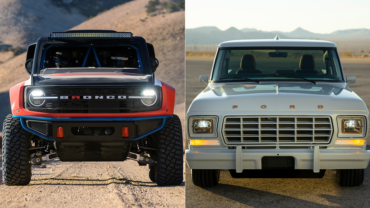 Ford unveils V8 Bronco and electric 1978 F-100 Eluminator
