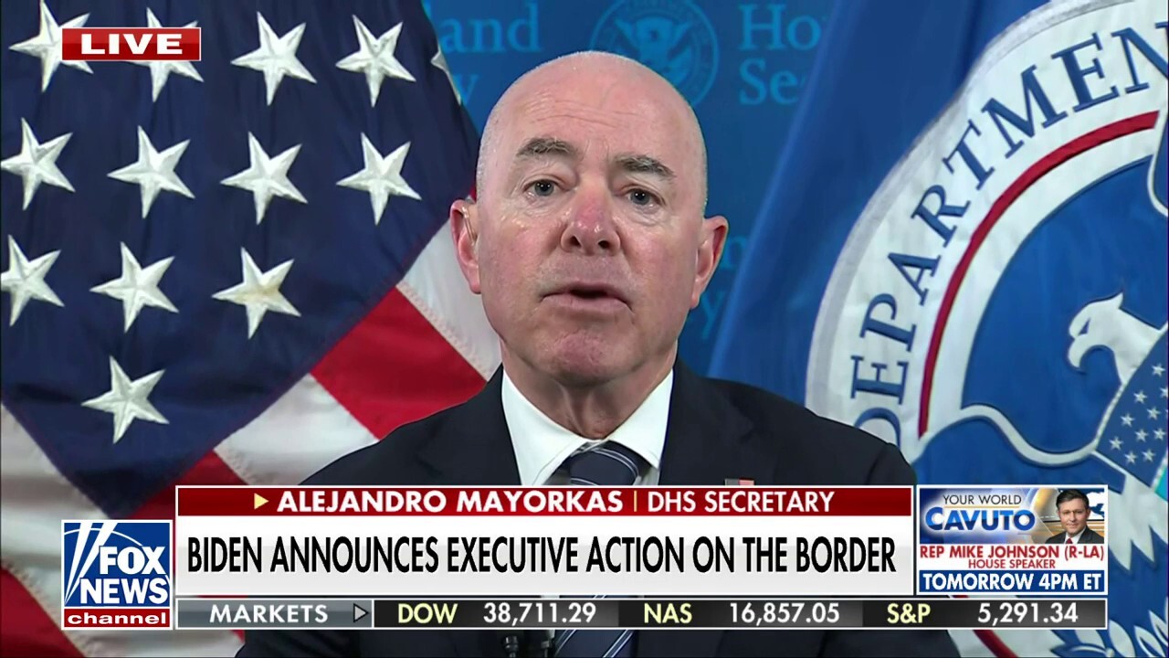 DHS Secretary Alejandro Mayorkas reacts to President Biden's executive action on the border on 'Your World.'