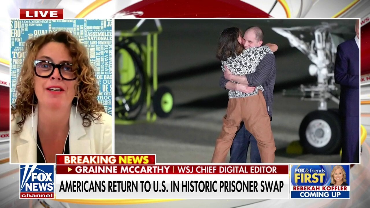 WSJ editor praises Evan Gershkovich's return to US after Russia prisoner swap: 'Treasured colleague'
