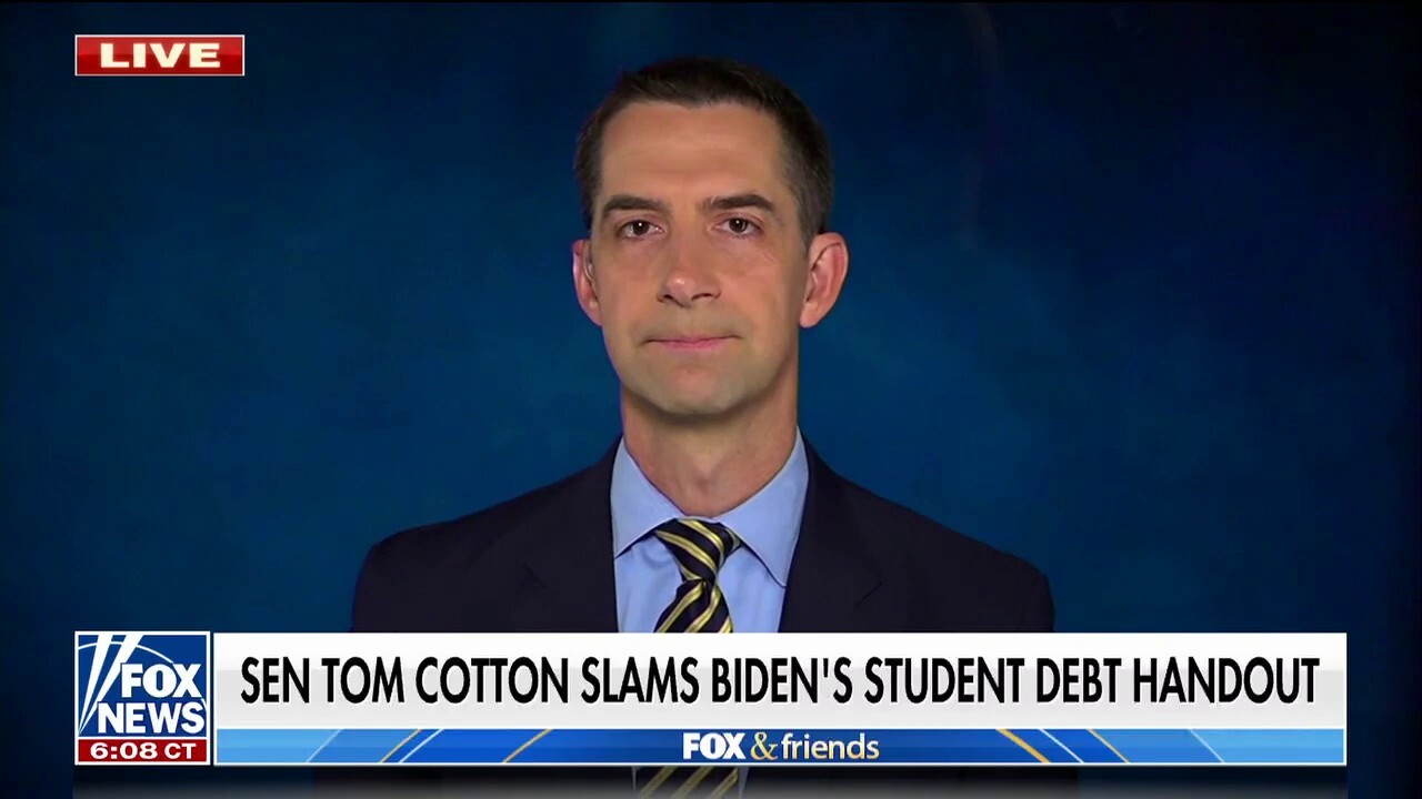 Tom Cotton torches Biden's student debt handout: 'This will hurt so many Americans'