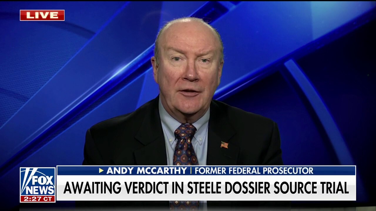 Andy McCarthy: 'Bottom line' of Steele dossier trial - Was the FBI working with the Clintons?