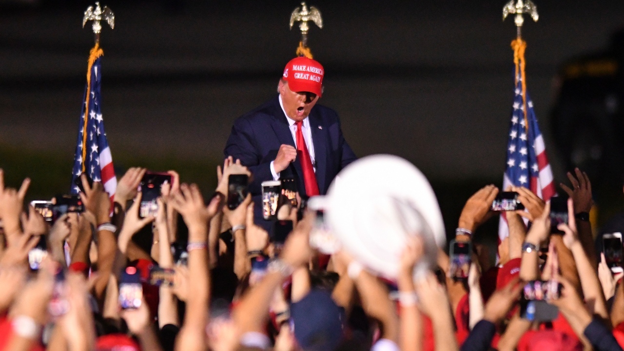 President Trump Delivers Remarks At A Campaign Rally In North Carolina