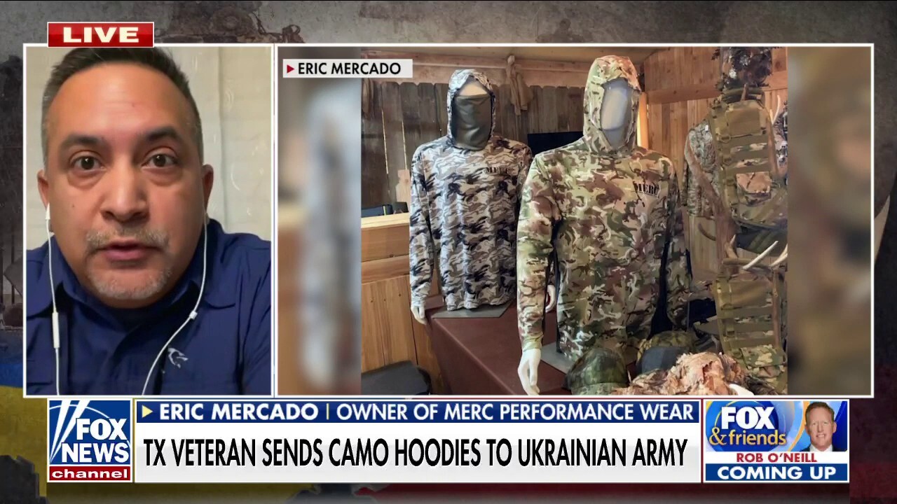 Texas veteran sends camo hoodies to Ukrainian army