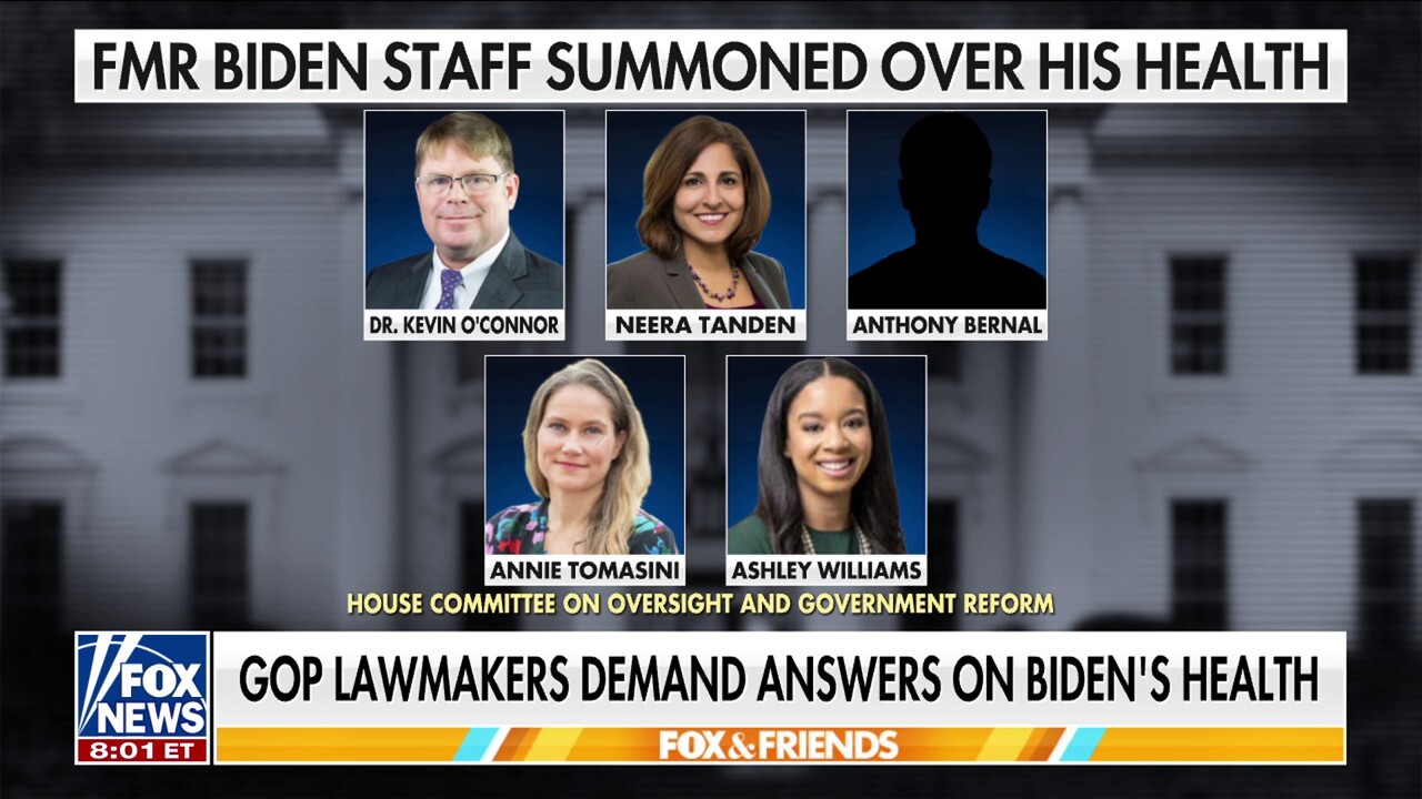 Senior White House correspondent Peter Doocy provides details on the request for former President Biden's inner circle to testify on the concealment of his decline. 'Fox & Friends' co-hosts react.