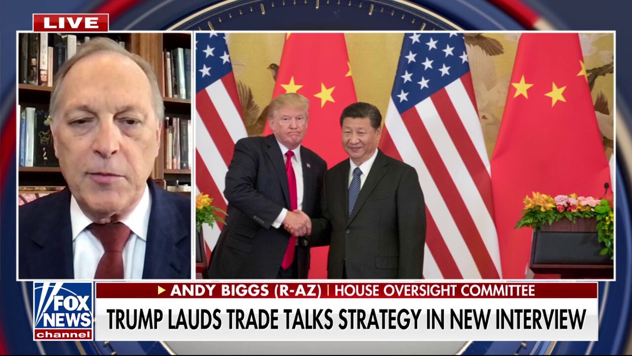 Rep. Andy Biggs says Trump is 'on the right track' regarding trade with China