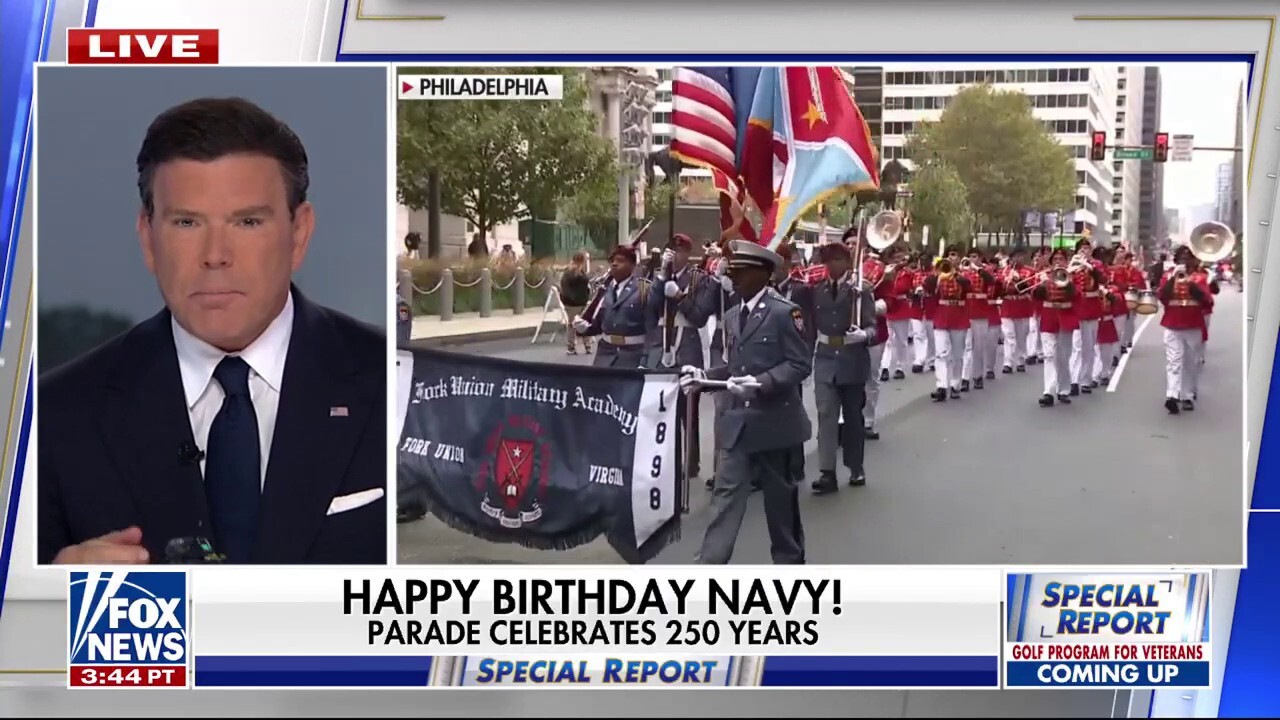 Philadelphia parade honors Navy’s 250th anniversary