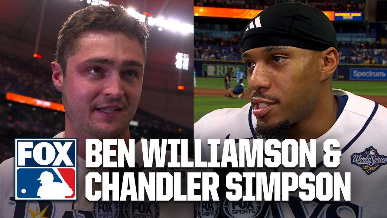Rays’ Ben Williamson &amp; Chandler Simpson React to THRILLING Walk-Off Win in Game 4 vs Brewers