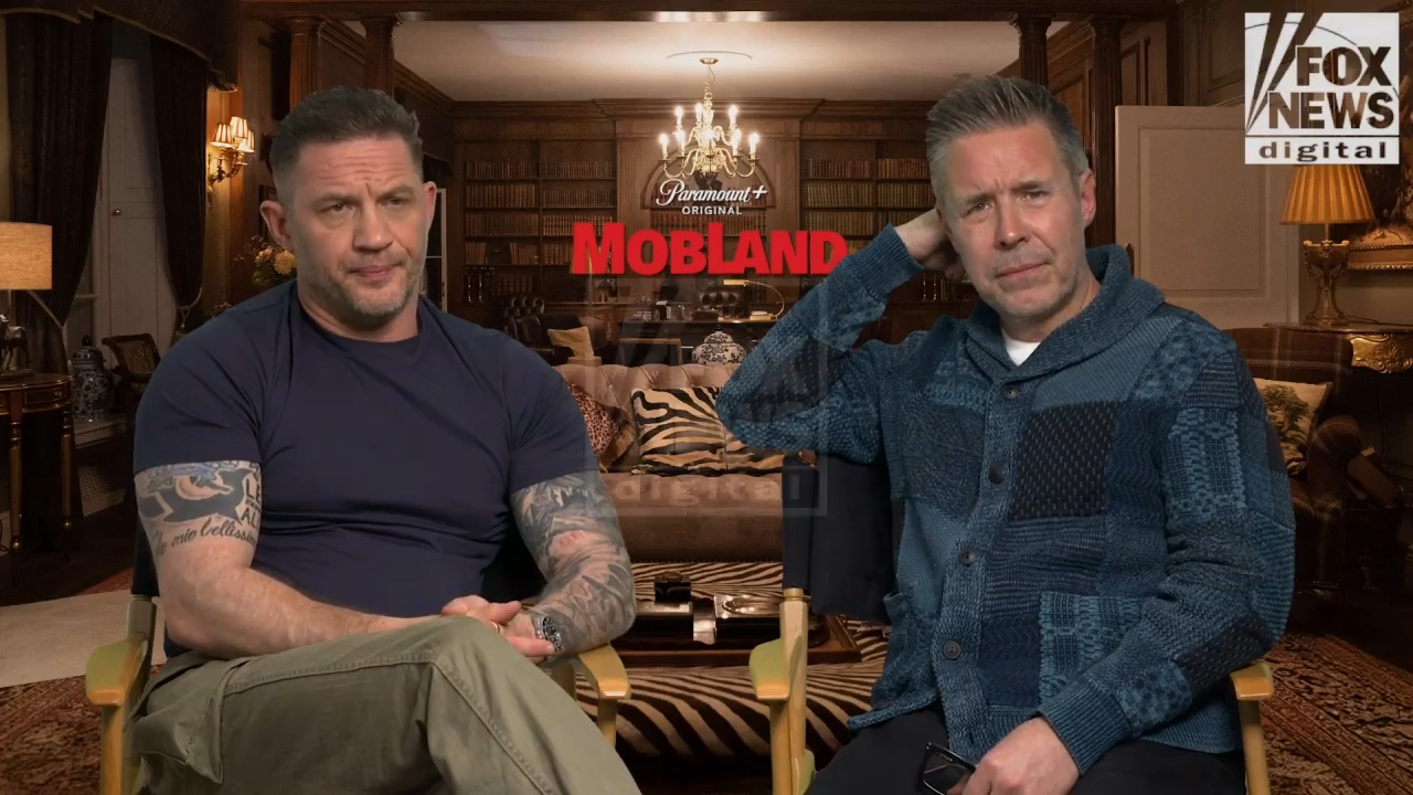 Tom Hardy says 'MobLand' co-stars Pierce Brosnan and Helen Mirren are ‘national treasures’