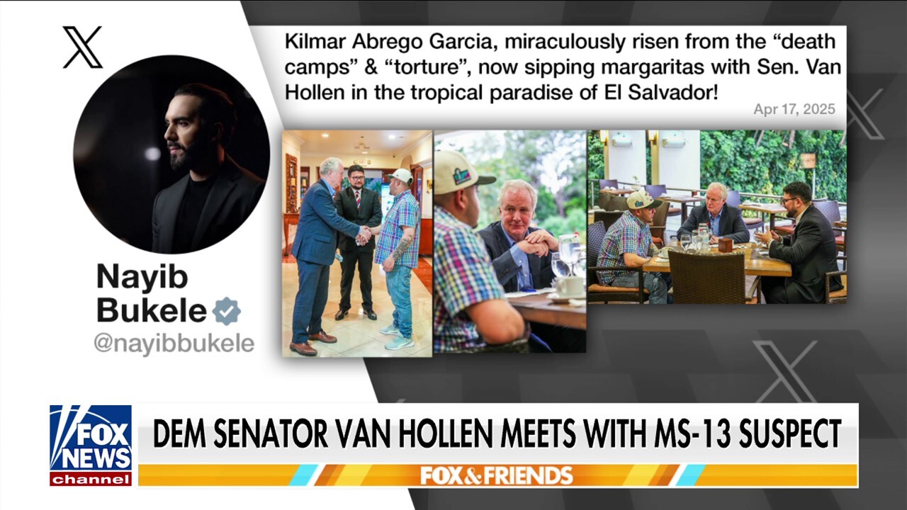 El Salvador president mocks Sen. Van Hollen's meeting with deported MS-13 suspect