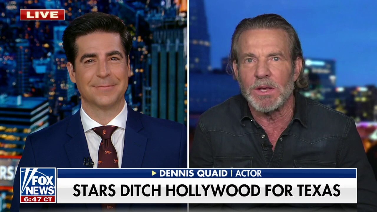 Actor Dennis Quaid explains why Hollywood is leaving California for Texas on ‘Jesse Watters Primetime.’