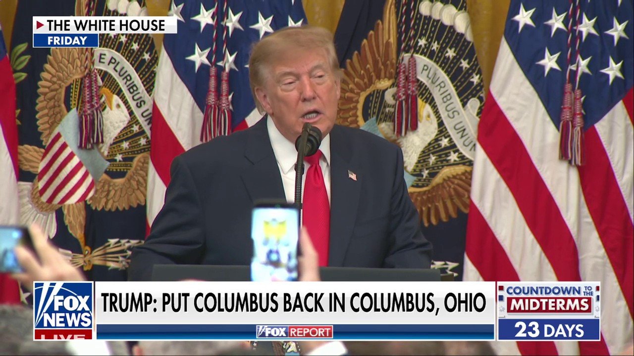 President Trump demands Christopher Columbus statue return to Ohio capital