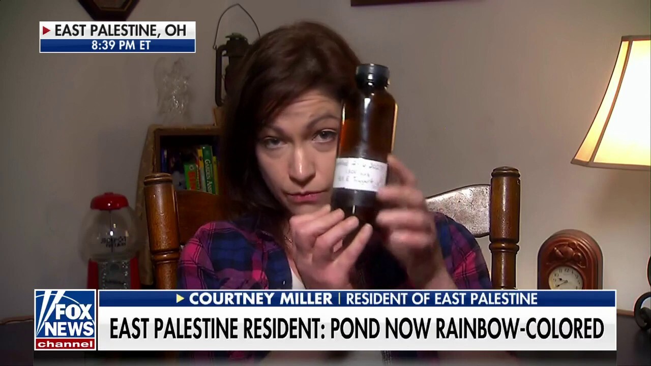 Ohio resident: Water in pond is now rainbow-colored, where is our help?