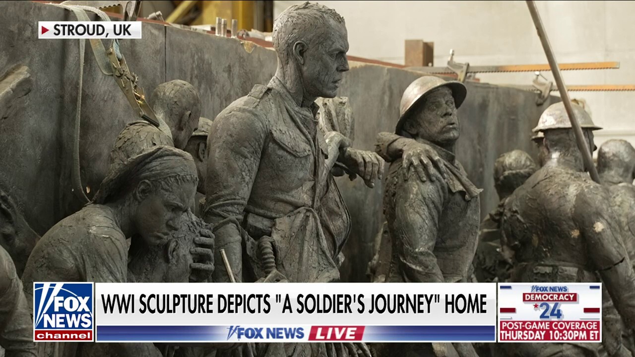 Masterpiece WWI sculpture built to honor ‘A Soldier’s Journey’ home