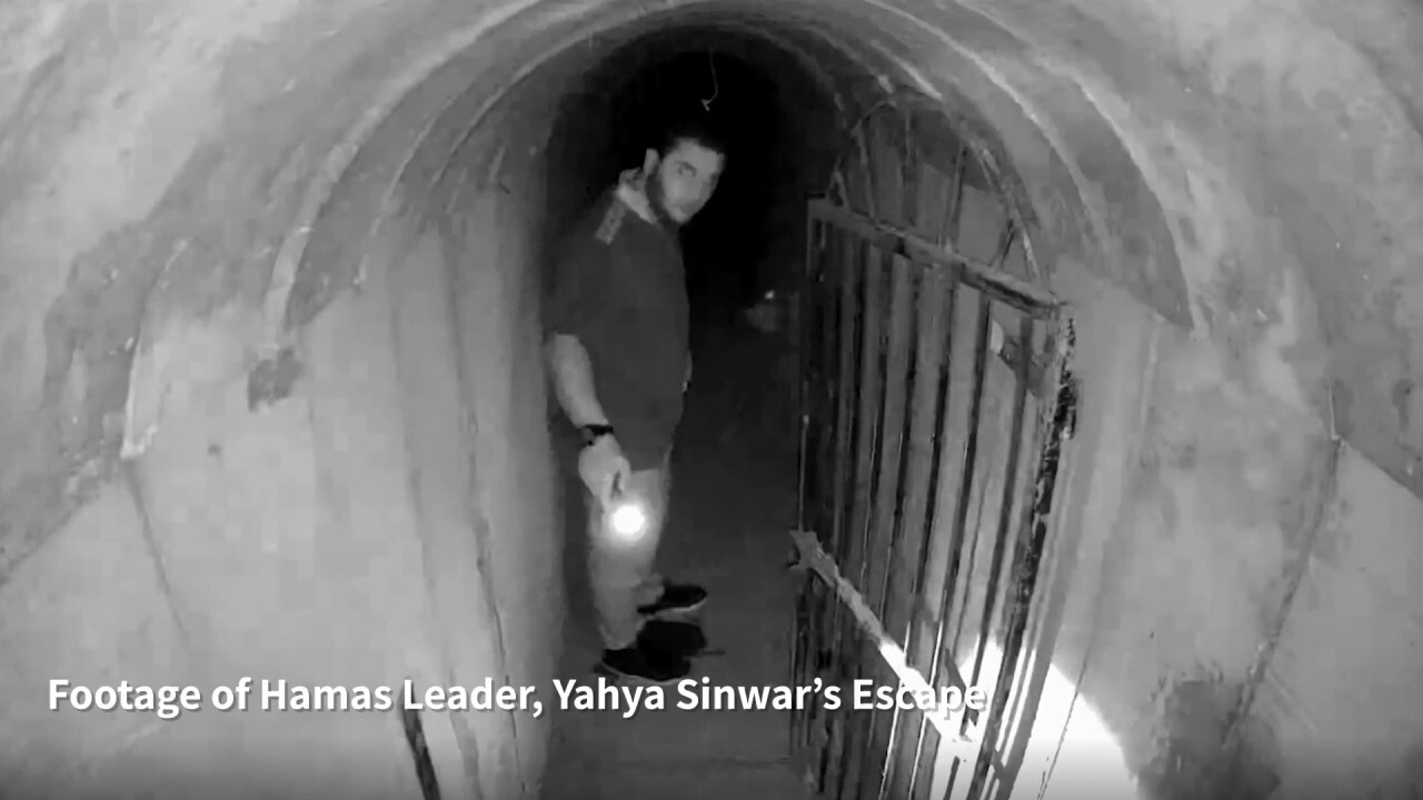IDF споделя видео на лидера на Хамас Яхя Синвар, който бяга през тунелна мрежа