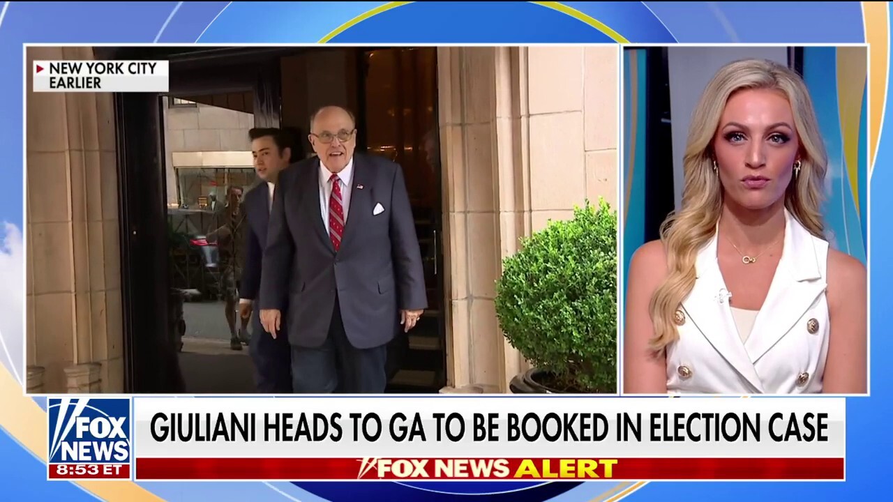 Rudy Giuliani heads to Georgia to be booked in election case
