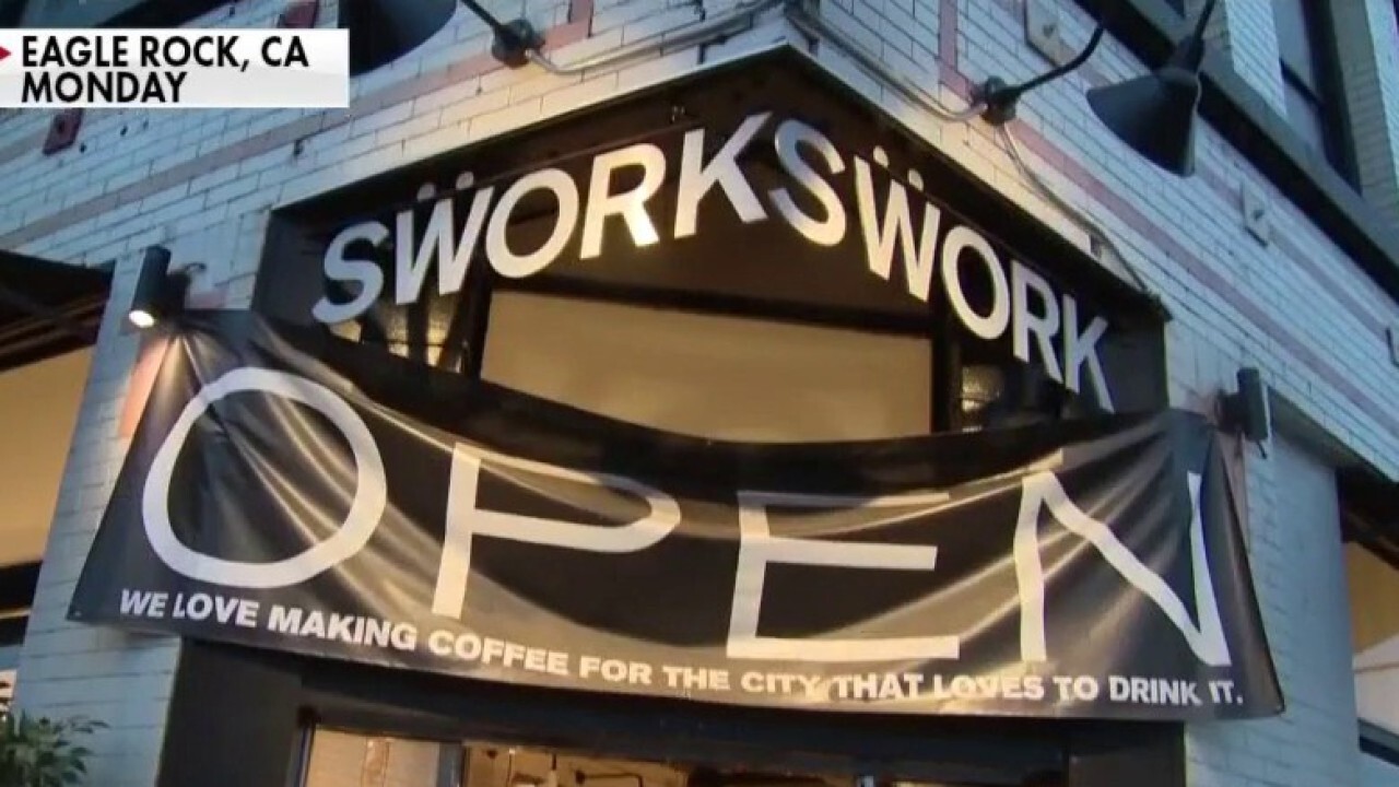 Swork Coffee owner Patricia Neale Vuagniaux on declaring 'peaceful protest' amid heightening coronavirus restrictions in California.