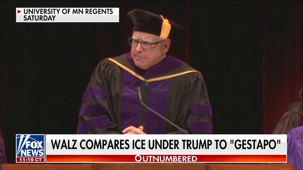 Tim Walz ripped for comparing ICE to 'Gestapo' in 'outrageous' commencement speech