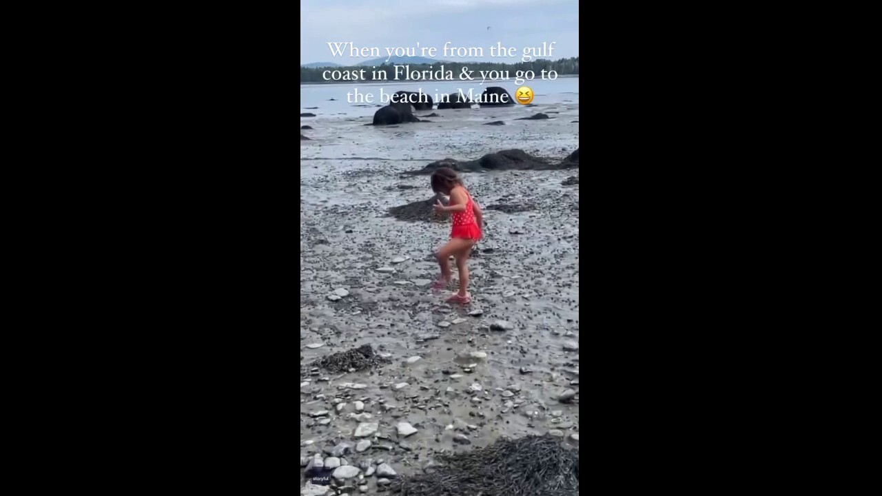 Florida girl has 'rocky' experience on Maine beach: See her poignant reaction