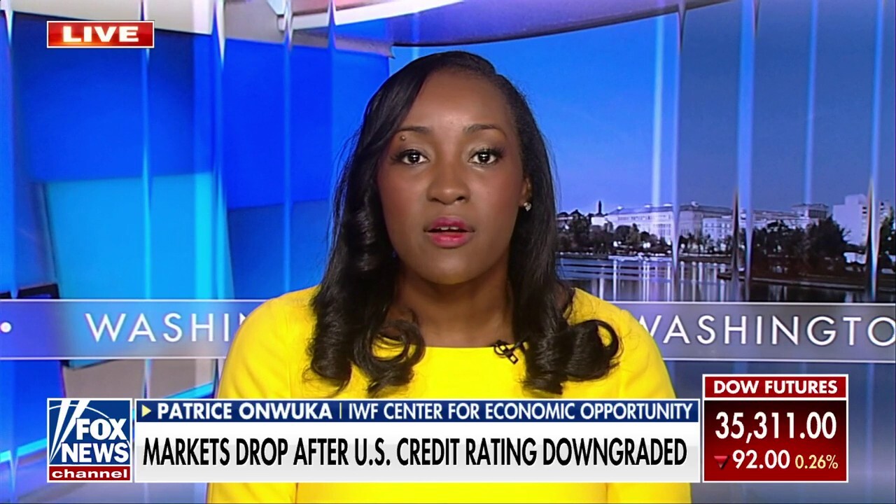 Bidens reckless spending to blame for falling US credit rating Patrice Onwuka Fox News Video