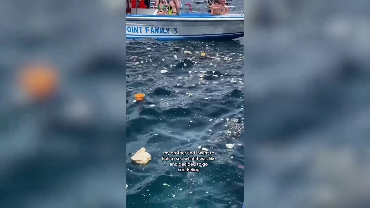 Tourists ‘disgusted’ by amount of trash floating on Bali’s waters