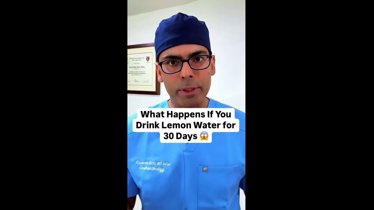 Drinking lemon water daily can make you look younger, TikTok doctor reveals