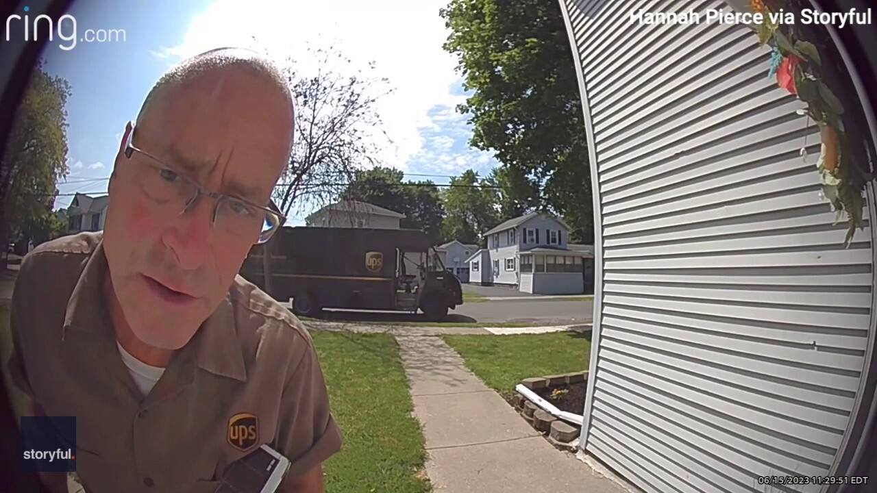 UPS driver jumps into action to hide a man's birthday surprise — check out the fun video! 