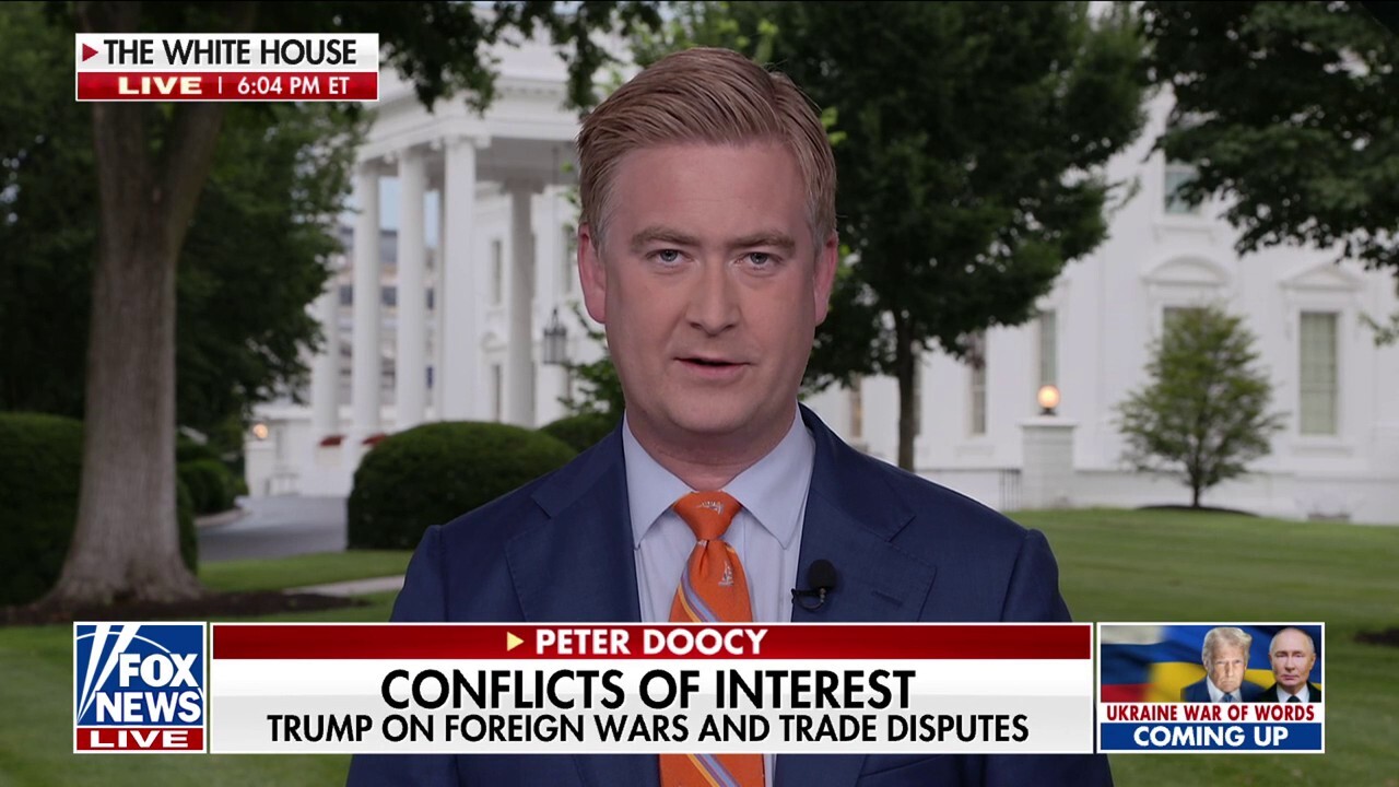 Peter Doocy: 'Trump wants to be a peacemaker in Gaza and Ukraine,' but not in the global marketplace