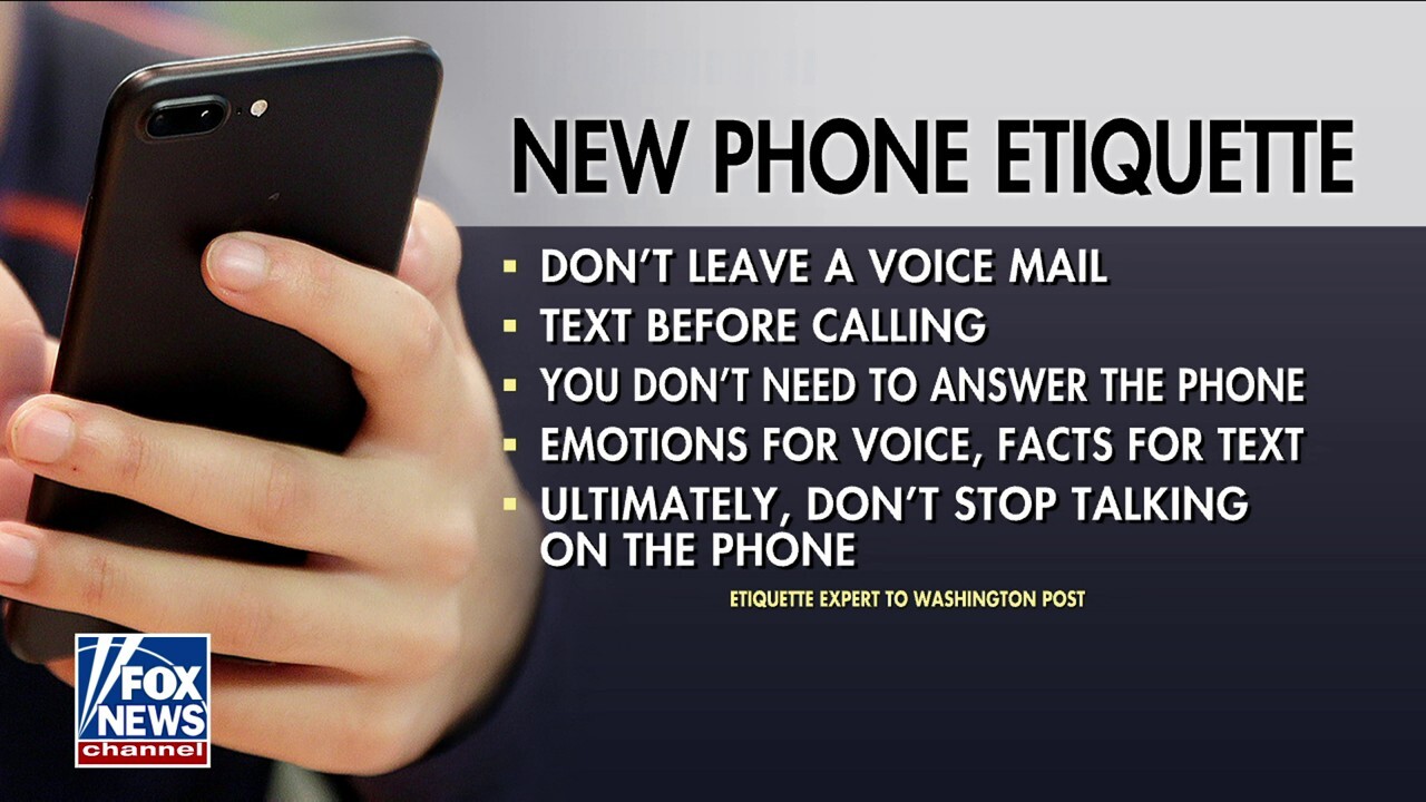 No more voice mails: Breaking down new cell phone etiquette tips