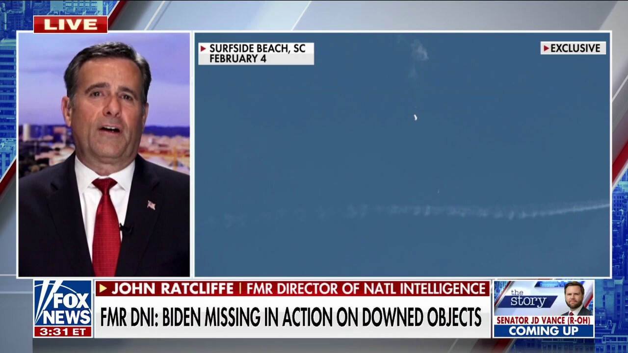 President Biden ‘missing in action’ after flying objects is ‘inexcusable’: John Ratcliffe