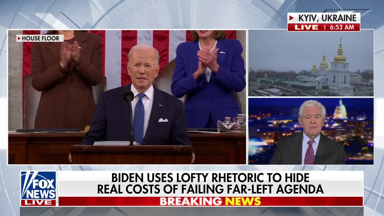 Newt Gingrinch roasts Biden's address, saying it he was 'out of touch' or saying 'lie after lie'