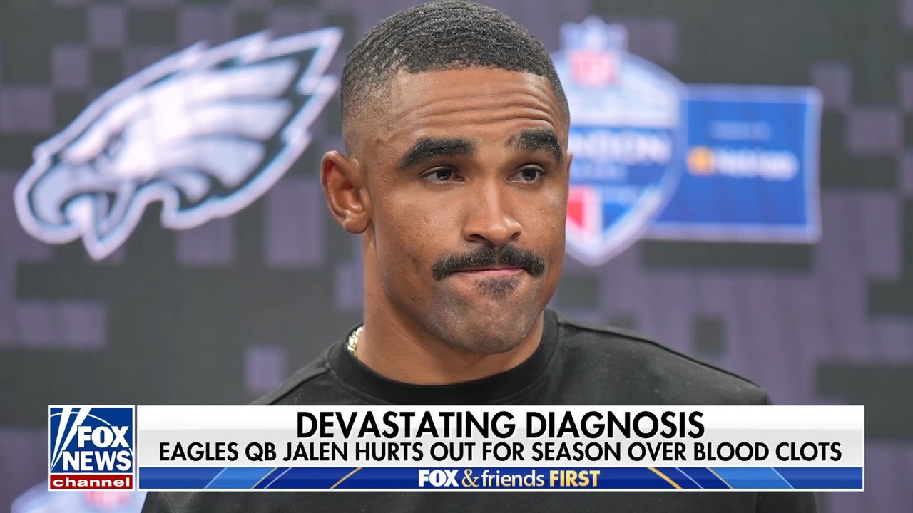 Eagles QB Jalen Hurts out for season after blood clots discovered in lungs