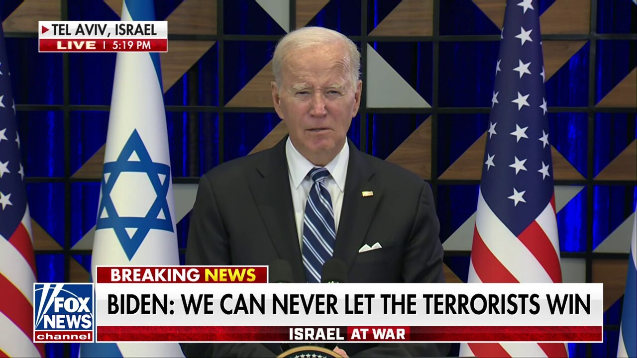 Biden pledges support for Israel in Tel Aviv address: 'You are not alone'