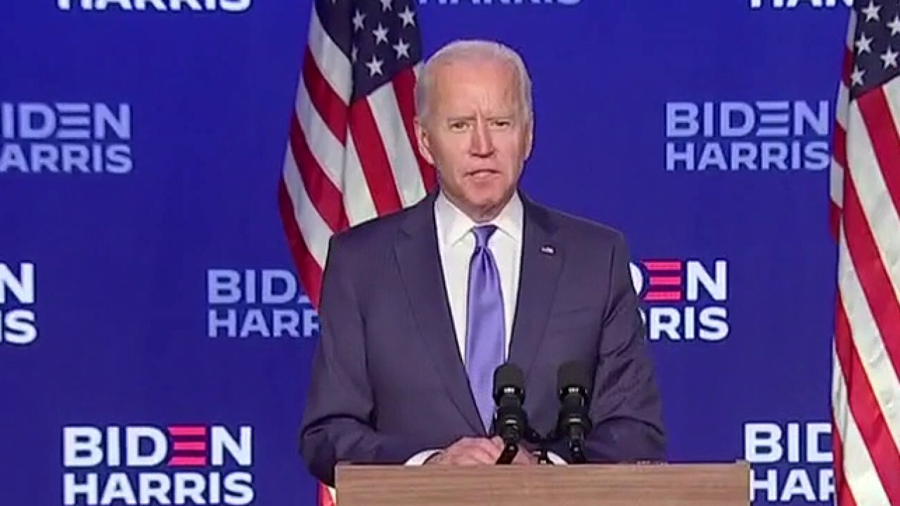 Biden claims voters have given him 'mandate for action' as president