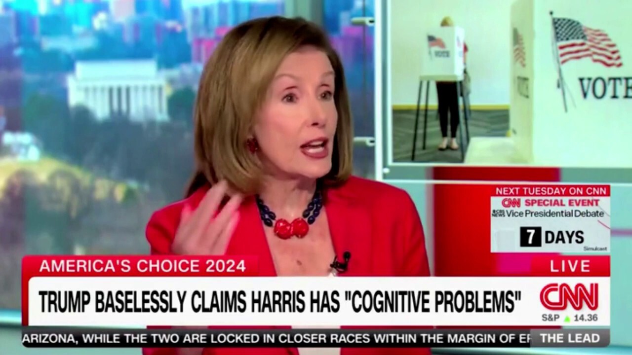 Nancy Pelosi chastises Tapper for playing clip of Trump criticizing Harris: 'Assault on women'