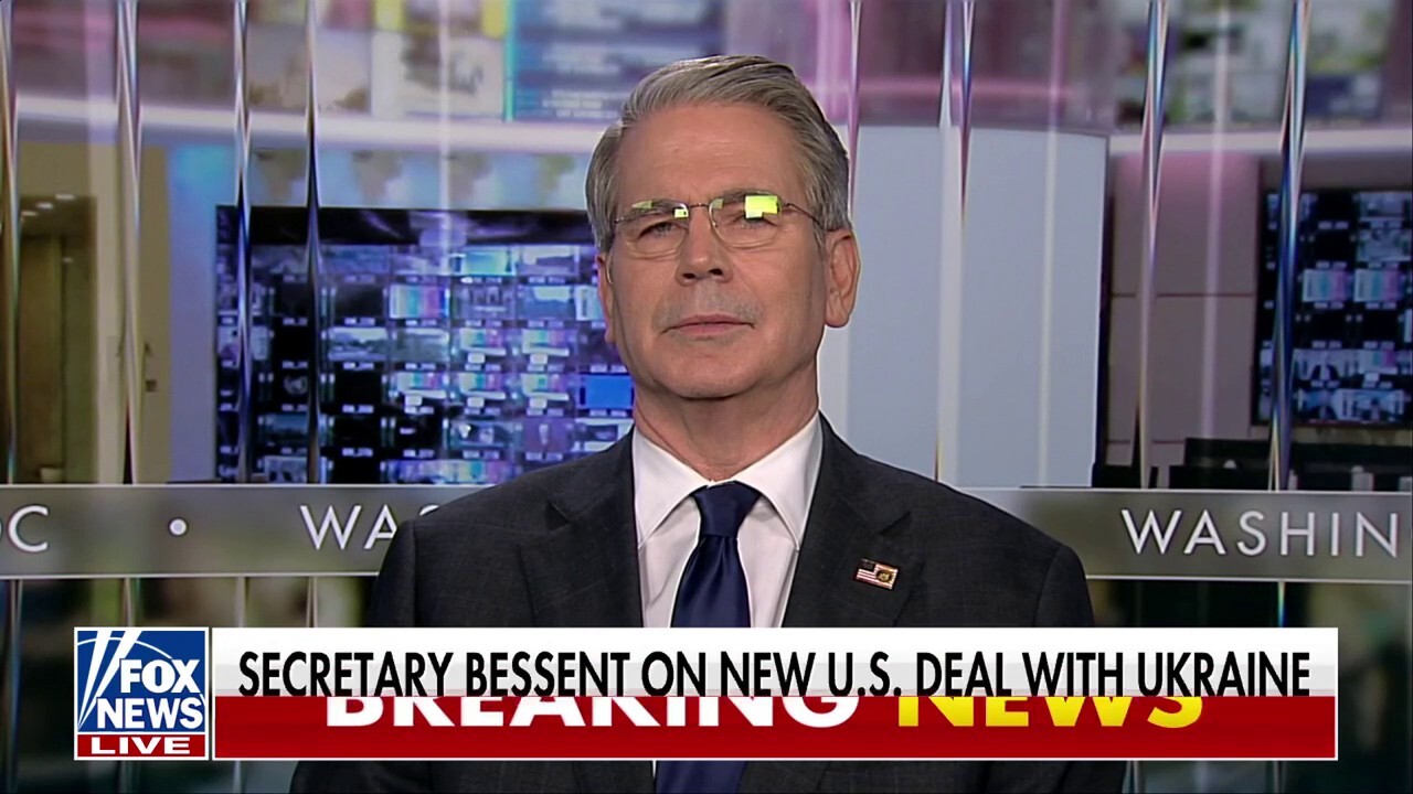 U.S. Treasury Secretary Scott Bessent comments on the U.S.-Ukraine minerals deal and negotiations around trade deals on ‘Hannity.’