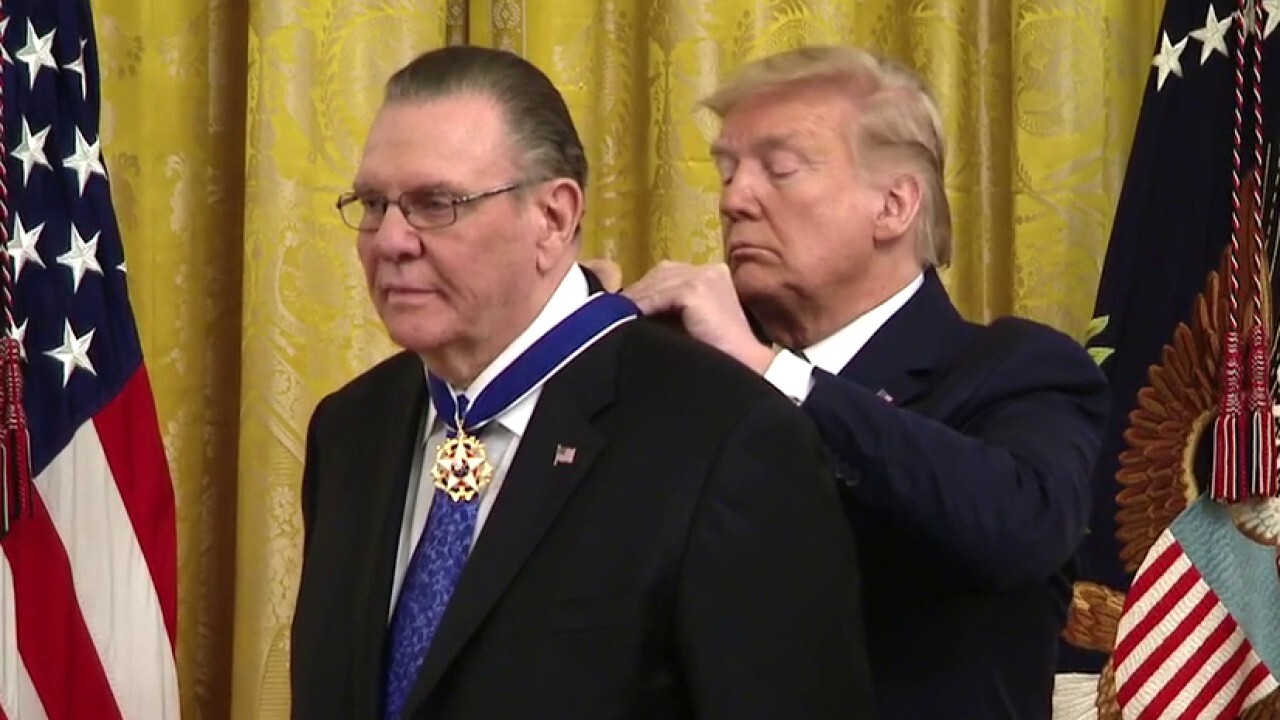 President Trump presents the Presidential Medal of Freedom to Gen. Jack Keane
